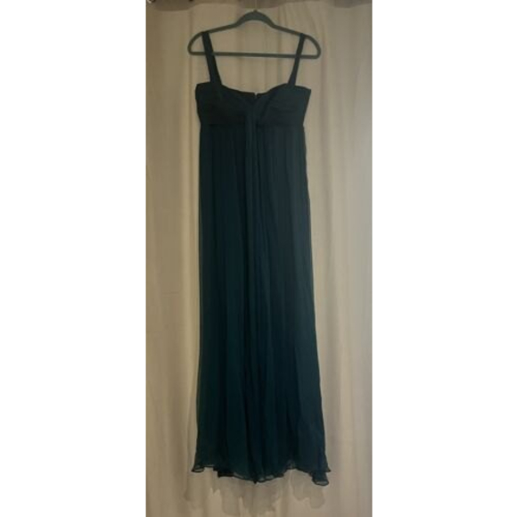 BRAND NEW Amsale Evening Gown In Teal - Picture 2 of 4